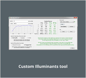 Custom Illuminants tool