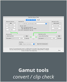 Gamut tools convert / clip check